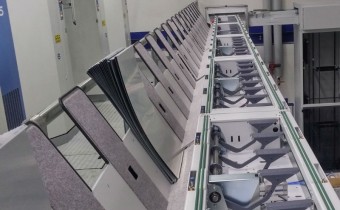 Plattensorter an der Druckmaschinengalerie