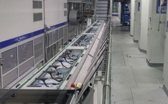 Plattensorter an der Druckmaschinengalerie